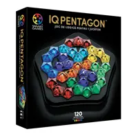 Smart Games - IQ Deluxe - Pentagon, joc de logica cu 120 de provocari, 14+ ani, editie lb. Romana