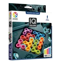 Smart Games - IQ Gears, joc de logica cu 120 de provocari, 7+ ani, editie internationala