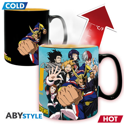 Cana termosensibila My Hero Academia Group, 460 ml
