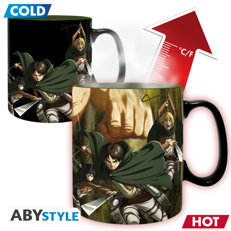 Cana termosensibila Attack On Titan TitanS3, 460 ml
