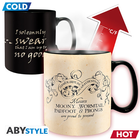 Cana termosensibila Harry Potter Marauder, 460 ml