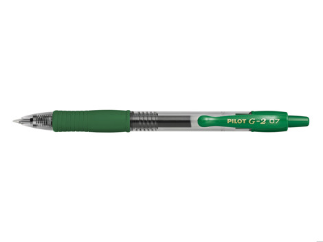 Roller cu gel G2 0.7 verde Pilot
