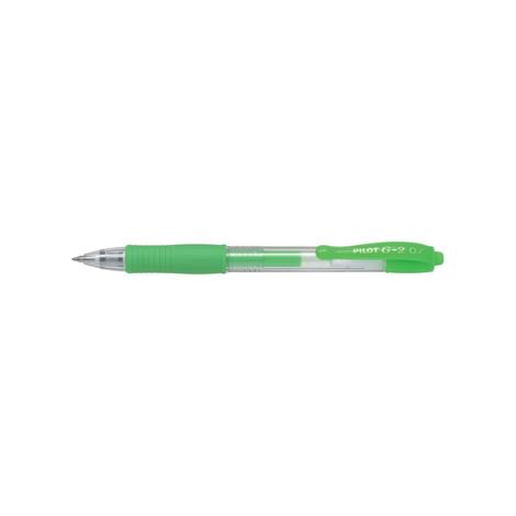 Roller cu gel G2 neon 0.7 verde Pilot