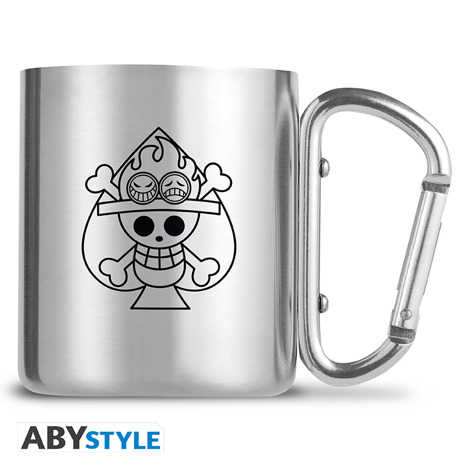 Cana cu carabina One Piece Ace & Skull, 235 ml