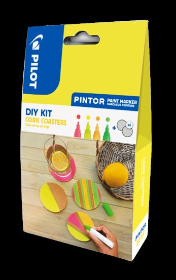 Set Pintor Diy Cork Coasters