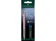 Blister creion mecanic 0.7mm Rose Apollo + mine Faber-Castell