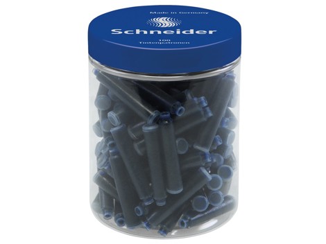 Patron stilou 100/borcan Schneider albastru