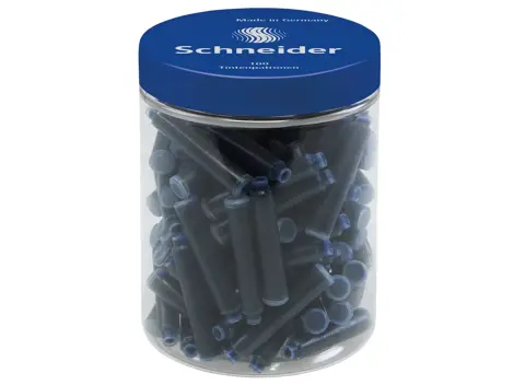 Patron stilou 100/borcan Schneider albastru