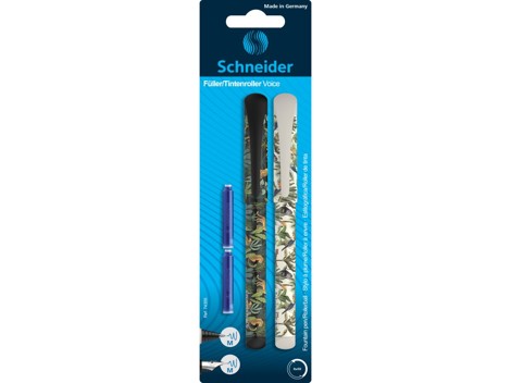 Set stilou + roller Schneider Voice + 2 rezerve/blister 21-Negru