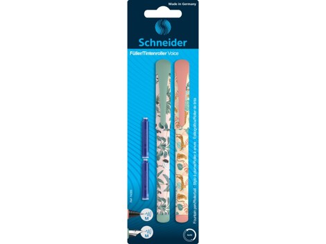 Set stilou + roller Schneider Voice + 2 rezerve/blister 21-Vernil
