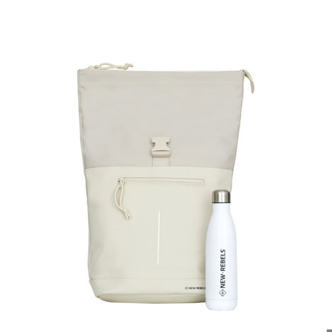 Rucsac New Rebels Bruce-Bruce New York Rolltop, 30/12/43 Cm, Bej