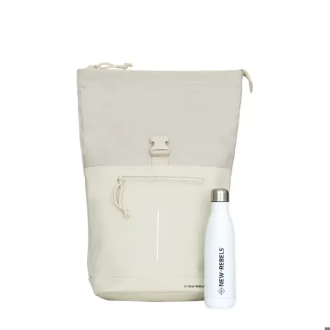 Rucsac New Rebels Bruce-Bruce New York Rolltop, 30/12/43 Cm, Bej