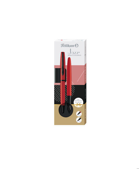 Set Pix + Stilou K/P36 Jazz Noble Elegance, in cutie eleganta, Red