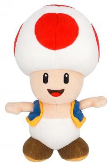 Jucarie de plus Nintendo Together Super Mario Toad Rouge, 20 cm