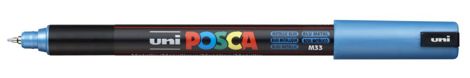 Marker Uni Posca PC 1MR vf 07-1mm Albastru Metalic
