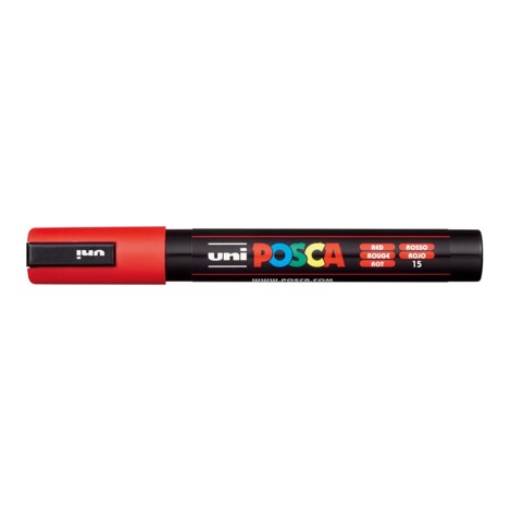 Marker Uni Posca PC 5M vf 18-25 mm Rosu