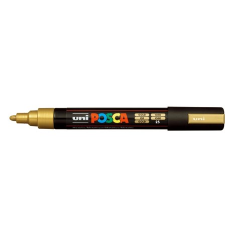 Marker Uni Posca PC 5M vf 18-25 mm Gold