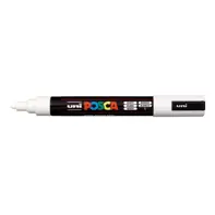 Marker Uni Posca PC 5M vf 18-25 mm Alb