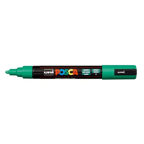 Marker Uni Posca PC 5M vf 18-25 mm Verde