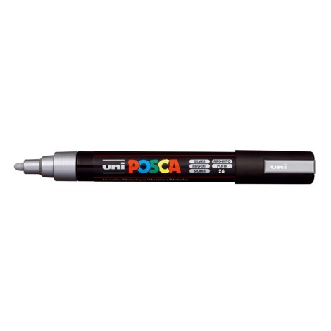 Marker Uni Posca PC 5M vf 18-25 mm Silver