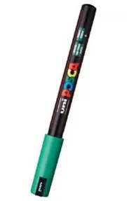 Marker Uni Posca PC 1MR vf 07-1mm Verde