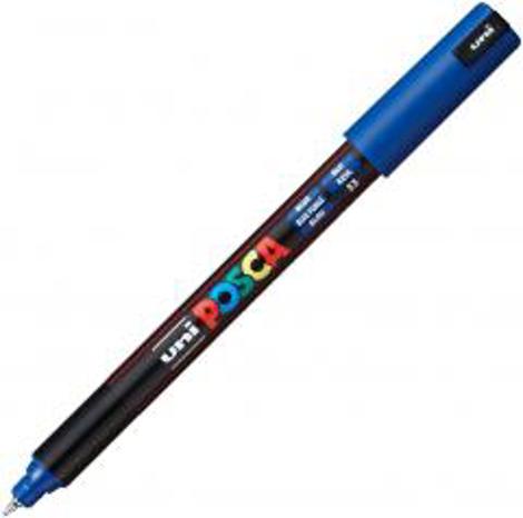 Marker Uni Posca PC 1MR vf 07-1mm Albastru