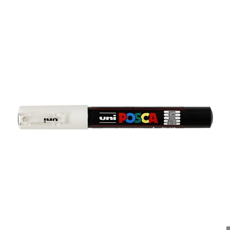 Marker Uni Posca PC 1M vf 07-1mm Alb