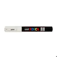 Marker Uni Posca PC 1M vf  07-1mm Alb