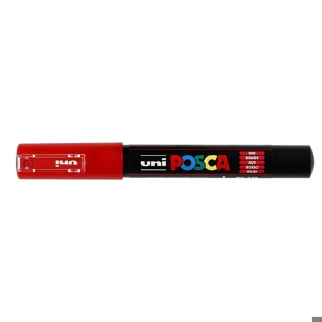 Marker Uni Posca PC 1M vf 07-1mm Rosu