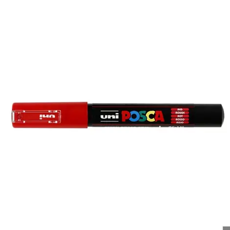 Marker Uni Posca PC 1M vf 07-1mm Rosu