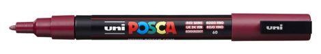 Marker Uni Posca PC 3M vf 0.9-1.3 mm Rosu Wine