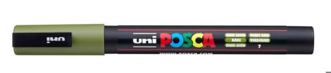 Marker Uni Posca PC 3M vf 0.9-1.3 mm Verde Kaki