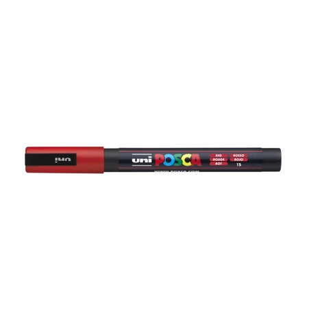 Marker Uni Posca PC 3M vf 09-13 mm Rosu