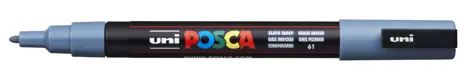 Marker Uni Posca PC 3M vf 0.9-1.3 mm Gri Albastrui