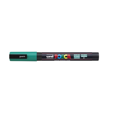 Marker Uni Posca PC 3M vf 0.9-1.3 mm Verde Smarald