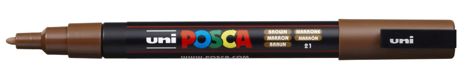 Marker Uni Posca PC 3M vf 09-13 mm Maro