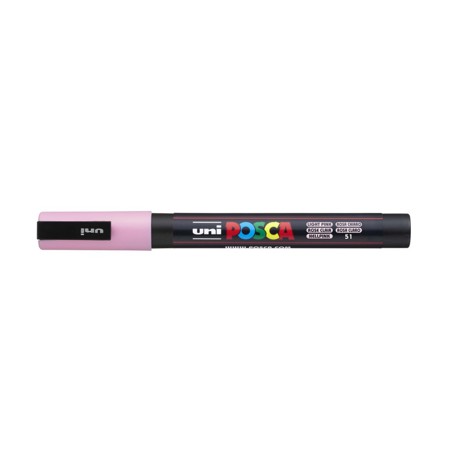 Marker Uni Posca PC 3M vf 0.9-1.3 mm Roz deschis