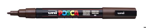 Marker Uni Posca PC 3M vf 0.9-1.3 mm Maro inchis