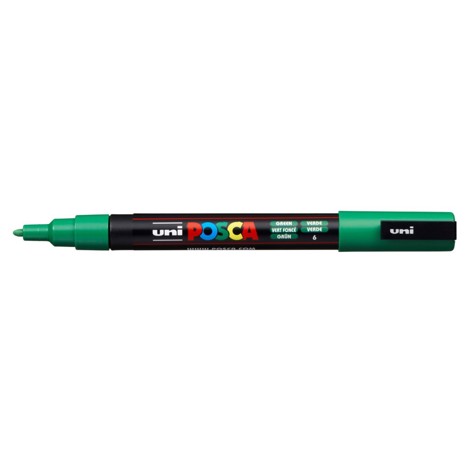 Marker Uni Posca PC 3M vf 09-13 mm Verde