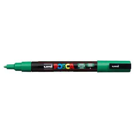 Marker Uni Posca PC 3M vf 09-13 mm Verde