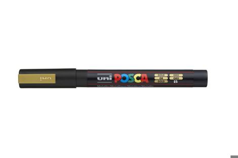 Marker Uni Posca PC 3M vf 09-13 mm Gold