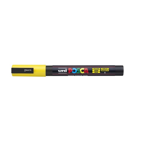 Marker Uni Posca PC 3M vf 09-13 mm Galben_3