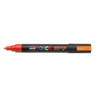 Marker Uni Posca PC 5M vf 1.8-2.5 mm Portocaliu fluorescent