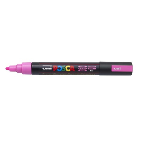 Marker Uni Posca PC 5M vf 1.8-2.5 mm Roz fluorescent