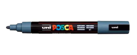 Marker Uni Posca PC 5M vf 1.8-2.5 mm Gri Albastrui