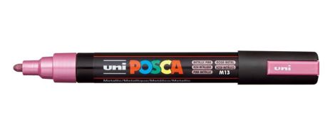 Marker Uni Posca PC 5M vf 1.8-2.5 mm Roz metalizat