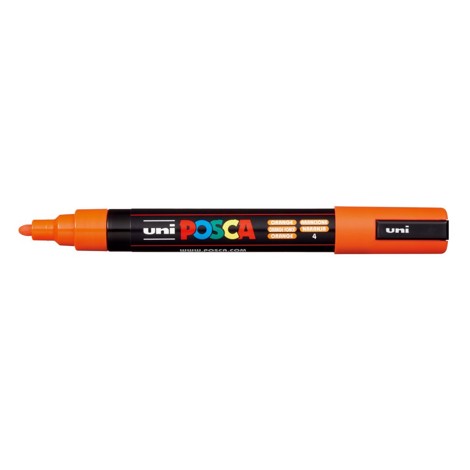 Marker Uni Posca PC 5M vf 18-25 mm Portocaliu inchis