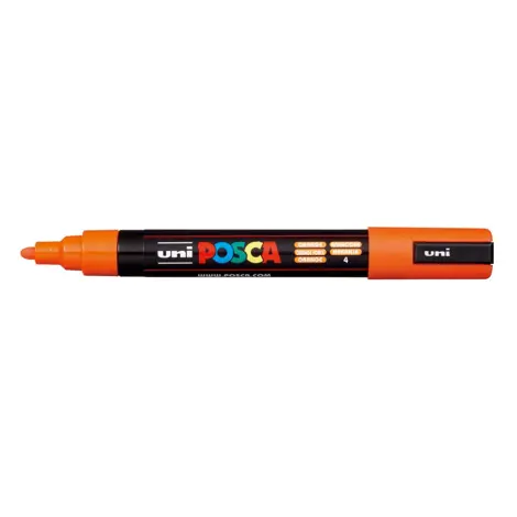 Marker Uni Posca PC 5M vf 18-25 mm Portocaliu inchis