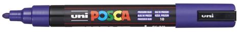 Marker Uni Posca PC 5M vf 1.8-2.5 mm Albastru  de Prusia