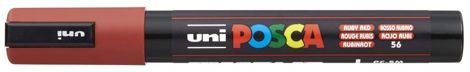 Marker Uni Posca PC 5M vf 1.8-2.5 mm Rosu rubin